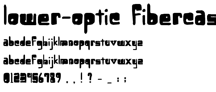 Lower-optic Fibercase font